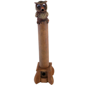 Owl Incense cone wooden stick holder