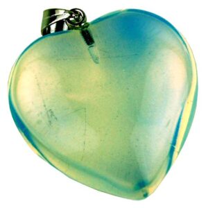 Precious Stone Neckless Blue Heart Quartz