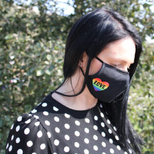 Face Mask Hippy Rainbow Love Is Love