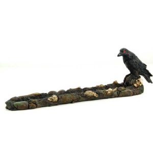 Crow corbie bird incense holder ash catcher